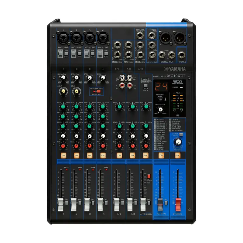 Yamaha 10-Channel Mixer Mg10xuf Analog Mixer W/ Effect & Usb Interface 1