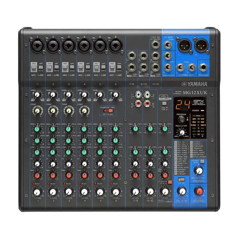 Yamaha 12-Channel Mg12xuk Analog Mixer With Knobs 1