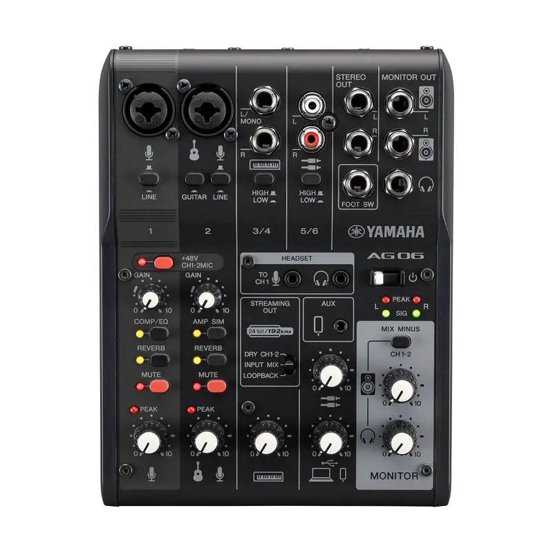 Yamaha Ag06 Mk2 6-Channel Mixer And Usb Audio Interface 1