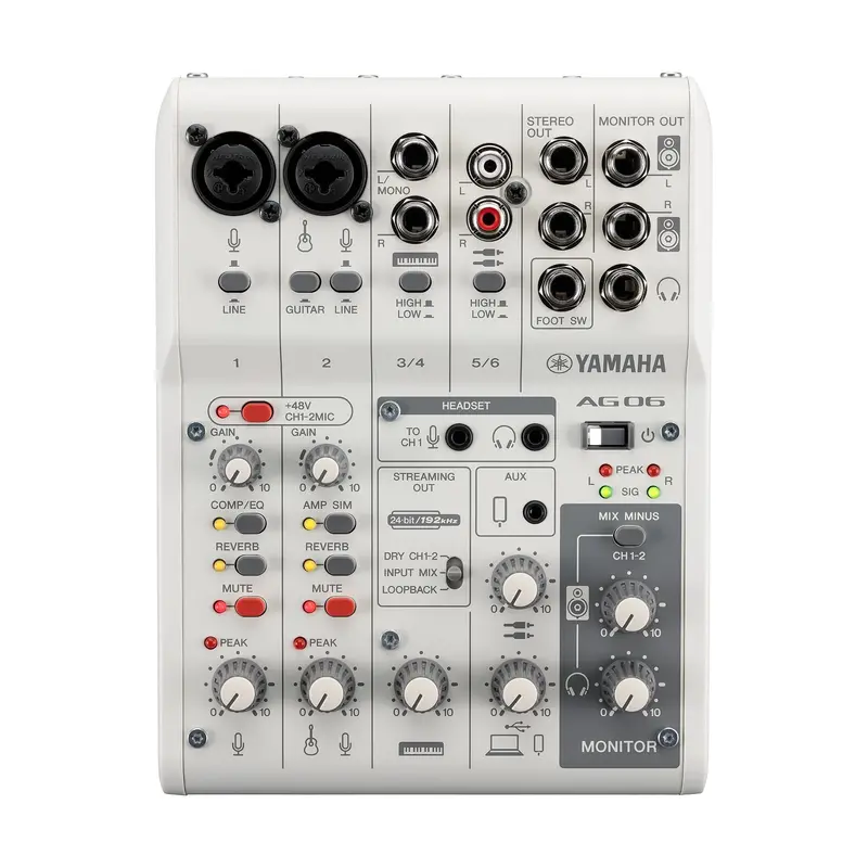 Yamaha Ag06 Mk2 6-Channel Mixer And Usb Audio Interface 2