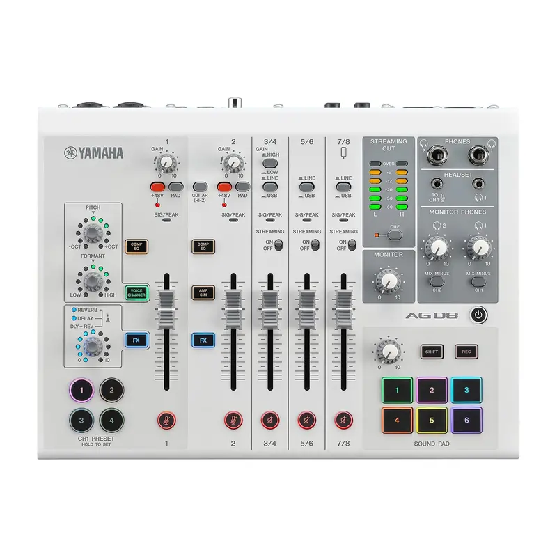 Yamaha Ag08 8-Channel Mixer/Usb Interface For Mac/Pc 1
