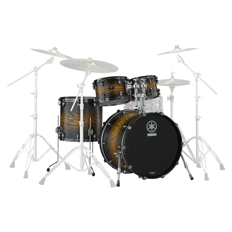 Yamaha Live Custom Hybrid Oak 4-Piece Shell Pack - Earth Sunburst 1