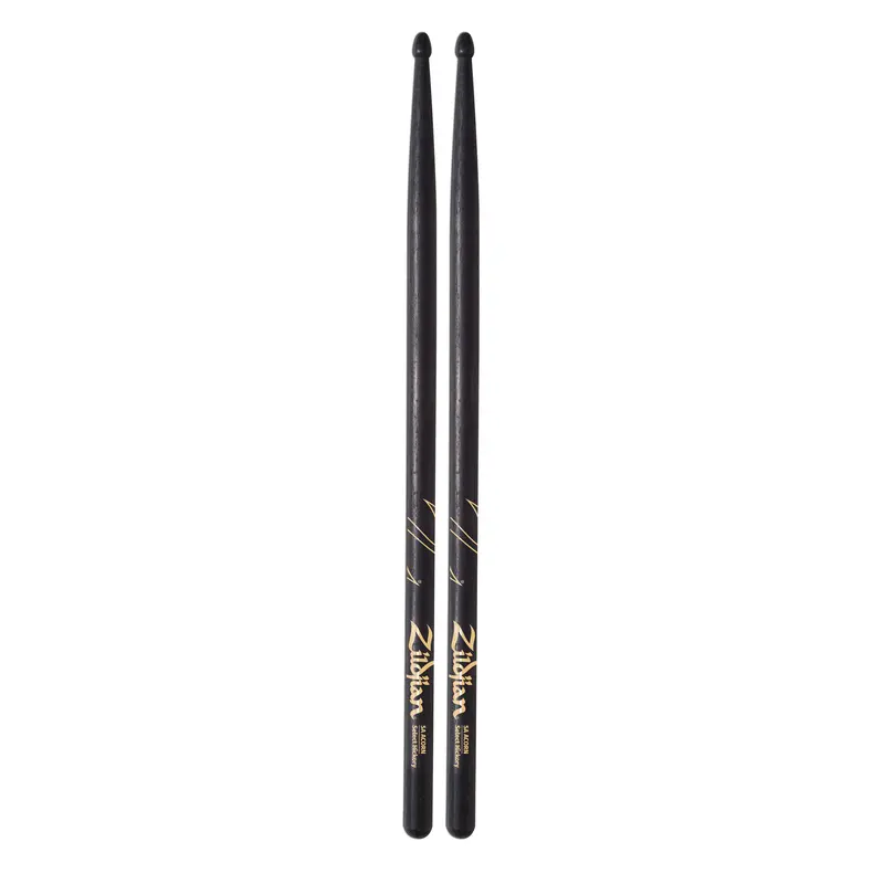 Zildjian Z5aacb 5A Acorn Tip Black Drumsticks 1