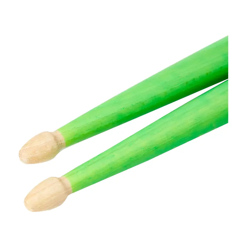 Zildjian Z5aacdgg 5A Acorn Wood Neon Green Drumsticks, Pair 2