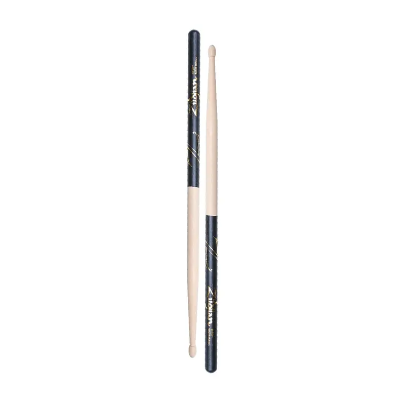 Zildjian Z5bd Wood Tip 5B Dip Drumsticks - Black 1