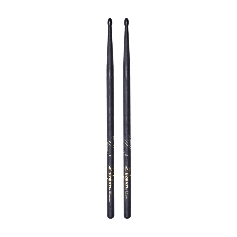 Zildjian Z5bnb Hickory Series 5B Nylon Tip Black Drumsticks 1
