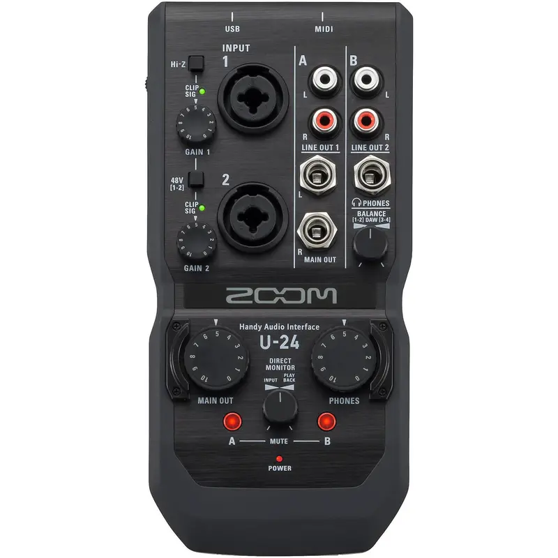 Zoom U-24 Handy Audio Interface 1