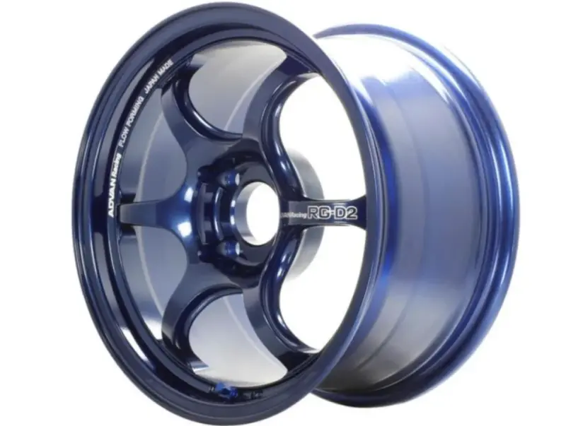 Advan Rg-D2 Racing Wheel For Trucks – 18×9", Zero Offset, 6×139.7Mm, 112Mm Hub Bore, Indigo Blue Finish 1