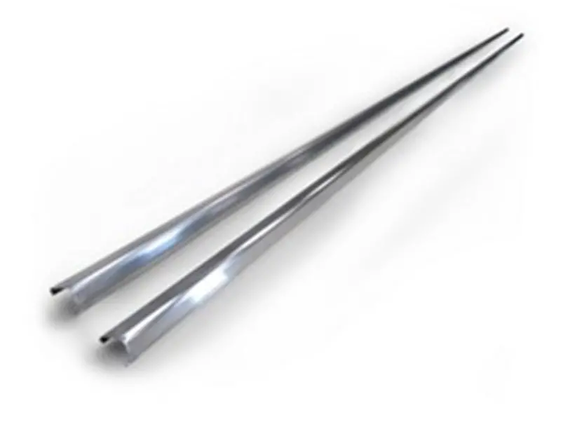 Amp Research Powerstep Running Board Trim Strip – 79-Inch Silver Finish 1