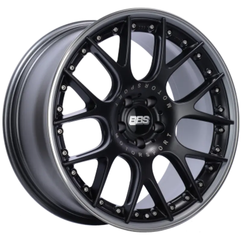 Bbs Ch-Rii Satin Black 22X9.5 Wheel – 5X108Mm, Et37 Offset, Platinum Lip, Rim Protector, Requires 70Mm Pfs 1