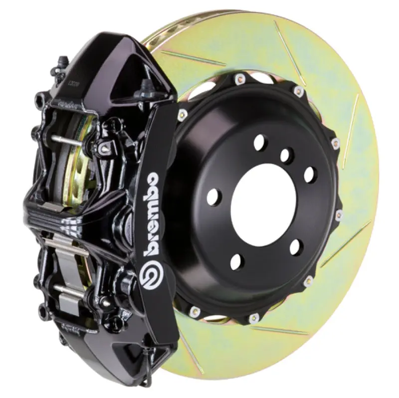 Brembo Gt Big Brake Kit For 2012–2020 Lexus Gs350/Gs350 F-Sport Awd – Front, 6-Piston Calipers, Slotted 380×32Mm Two-Piece Rotors (Black) 1