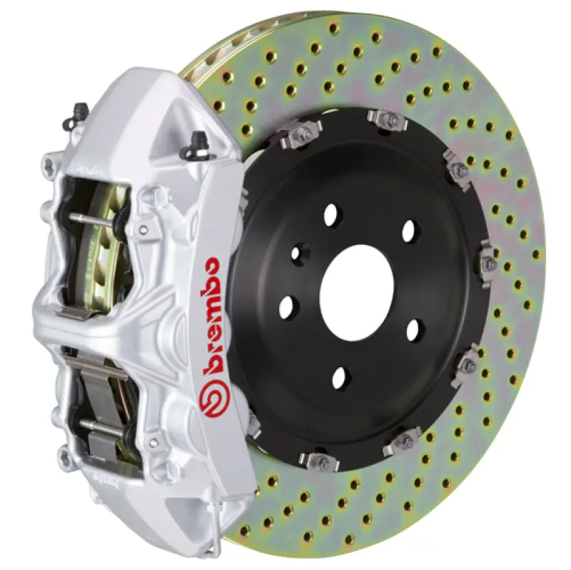 Brembo Gt Big Brake Kit For Tesla Model Y (2020+) – Front, 6-Piston Calipers, 365×34Mm Drilled Two-Piece Rotors 1