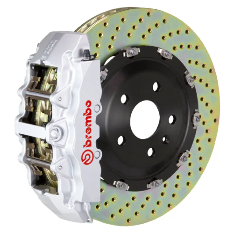 Brembo Gt Big Brake Kit – Front, 6-Piston Calipers With 380X34 Mm Drilled Two-Piece Rotors, Fits 2011–2023 Dodge Charger V8 (Excl. Awd/Srt8) 1