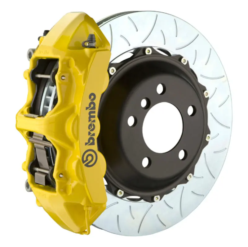 Brembo Gt Front Brake Kit For 2016 C450 Amg & 2017–2021 C43 Amg – 6-Piston Calipers, Slotted 380×34Mm Two-Piece Rotors (Yellow) 1