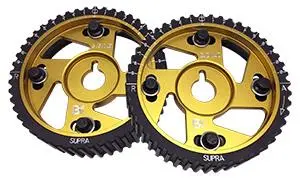 Brian Crower Adjustable Cam Gears – Dual Set For Toyota 2Jz-Gte, No Center Bolt Required, Precision Timing Control 1