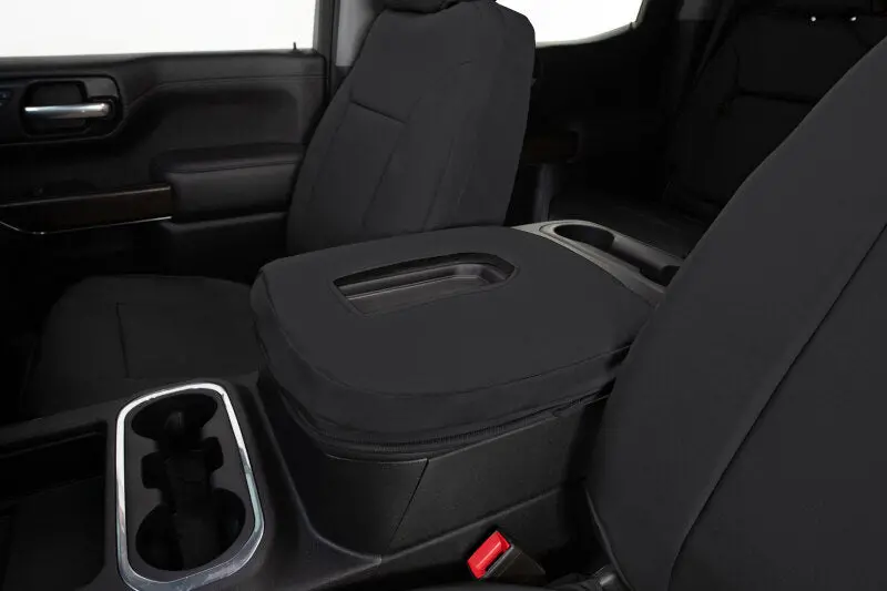 Covercraft Endura Precisionfit Front Row Seat Covers For 2017–2024 Nissan Armada – Black/Black Custom Fit 1