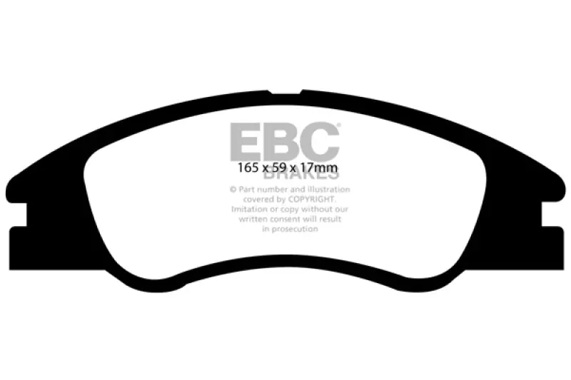 Ebc Greenstuff Front Brake Pads For 2004–2009 Kia Spectra 1.8L 1