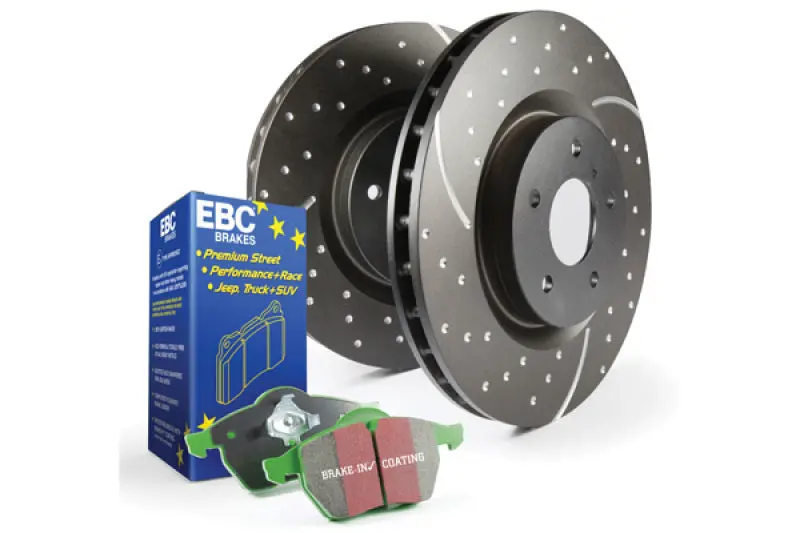 Ebc S3 Performance Brake Kit – Greenstuff Pads + Gd Grooved Rotors 1