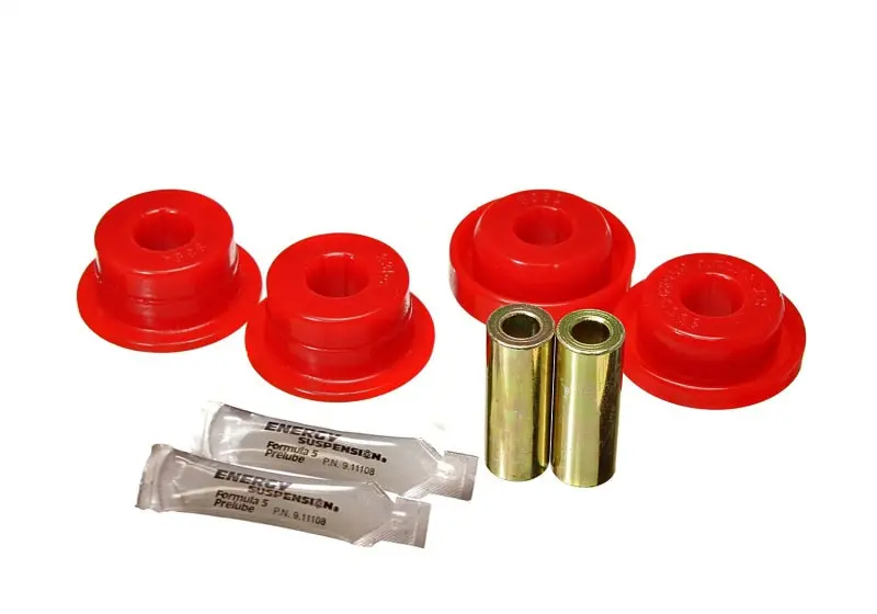Energy Suspension Front Control Arm Bushings For 1997–2006 Jeep Wrangler Tj — Axle-Mounted Position (Red) 1