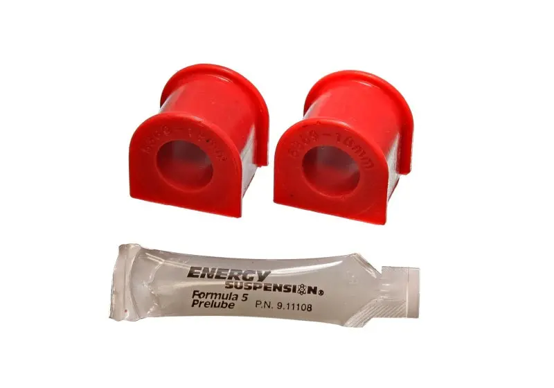 Energy Suspension Front Sway Bar Bushings – 16Mm Red Polyurethane, For 1988–1991 Honda Civic/Crx 1