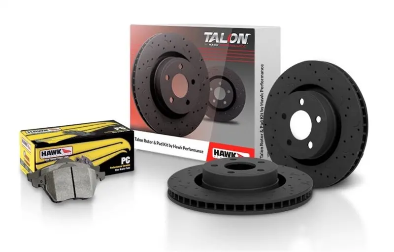 Hawk Talon Premium Drilled & Slotted Brake Rotors 2