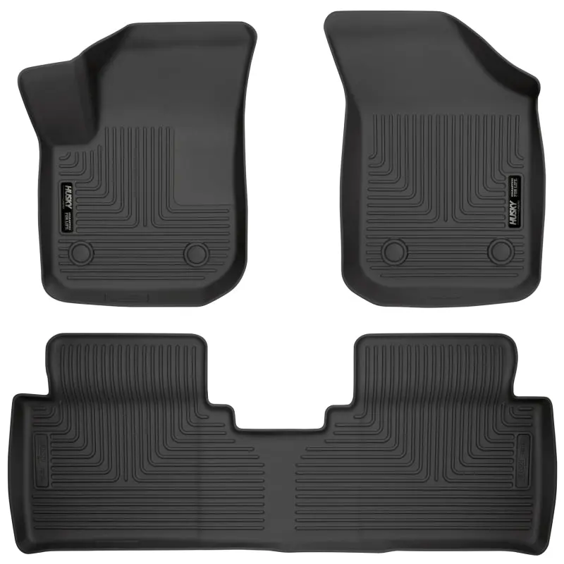 Husky Liners Weatherbeater Floor Liners – Black Front & Second-Row Set For 2017 Buick Envision 1