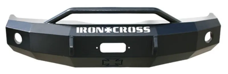 Iron Cross Heavy-Duty Push Bar Bumper For 2011–2014 Chevrolet Silverado/Sierra 2500/3500 — Matte Black Finish 1