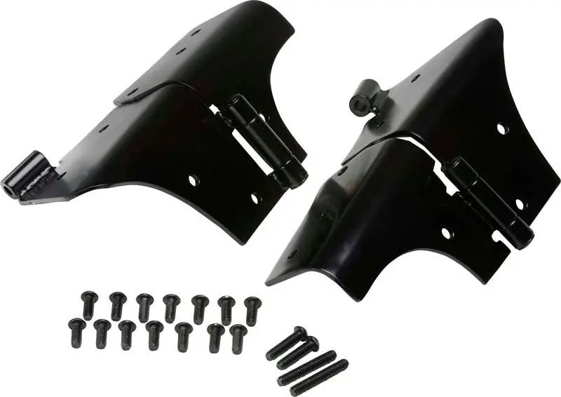 Kentrol Powder-Coated Windshield Hinge Pair – Black Finish For 1997–2006 Jeep Wrangler Tj 1