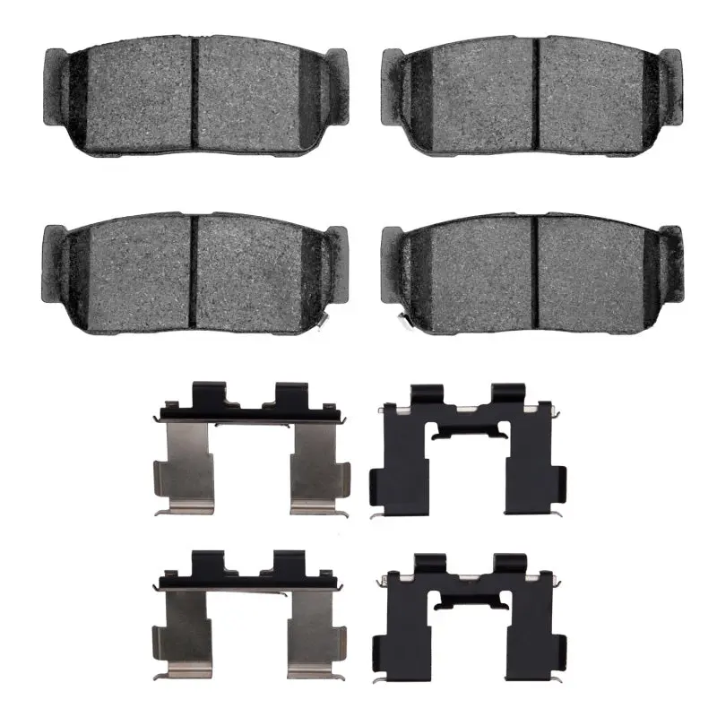 Kia Sorento (2003–2009) Rear Semi-Metallic Brake Pad & Hardware Kit 1