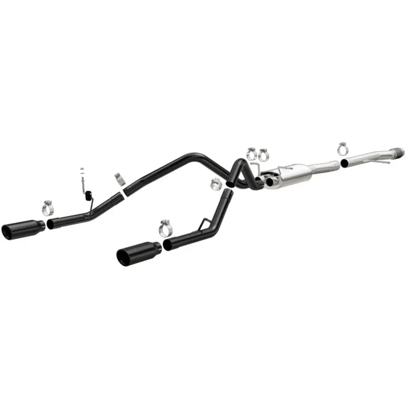Magnaflow Cat-Back Exhaust System With 4-Inch Dual Black Split Tips For 2014–2015 Chevrolet Silverado & Gmc Sierra (4.3L–5.3L) 1