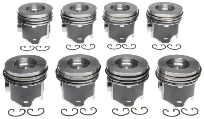 Mahle Oe Replacement Piston Set – Right-Side, 4-Piece, For 2001–2005 Gmc Trucks With 6.6L Duramax V8 Diesel Engine 1