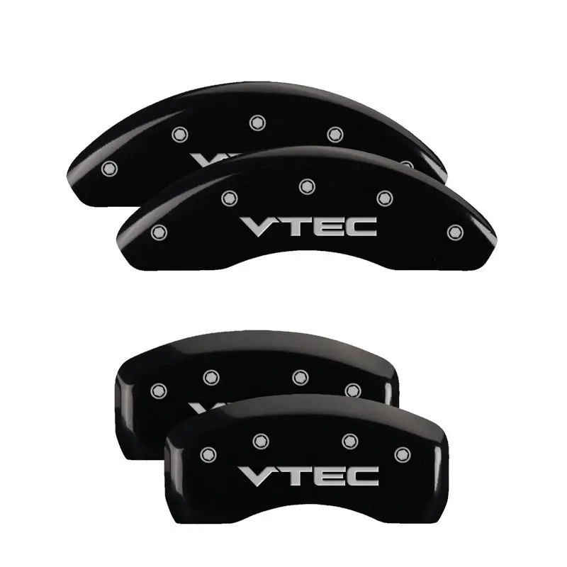 Mgp Engraved Front Caliper Covers – Black Finish With Silver Accent (Front Set Of 2) 1