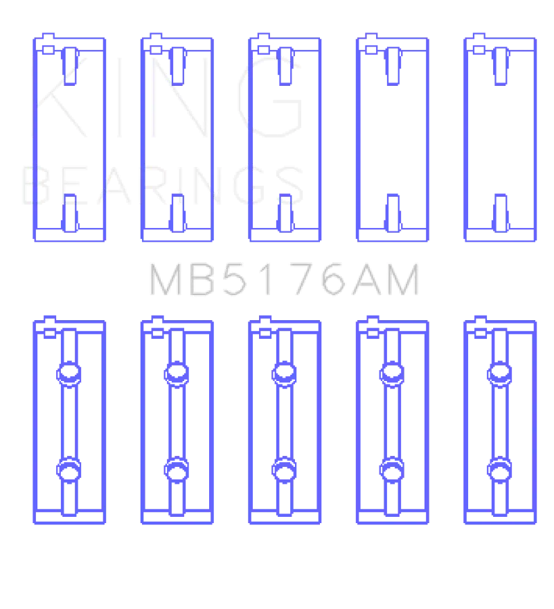 Mitsuishi 4G93 Sohc Engine Main Bearing Set – 0.25Mm Oversize 1