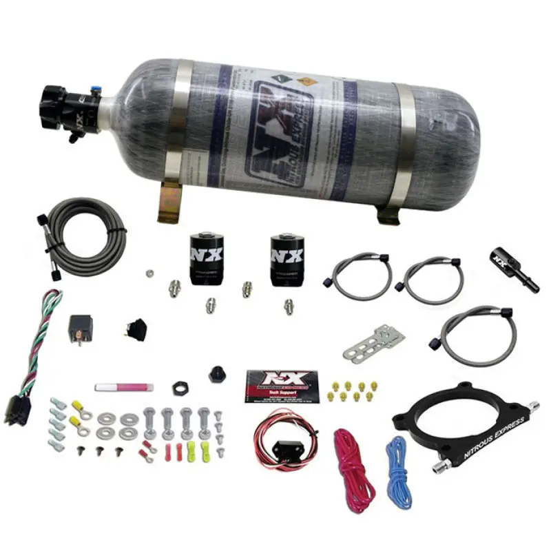 Nitrous Express High-Output Nitrous Plate Kit For 2011–2015 Ford Mustang Gt 5.0L – 50–250 Hp W/ 12Lb Bottle 1