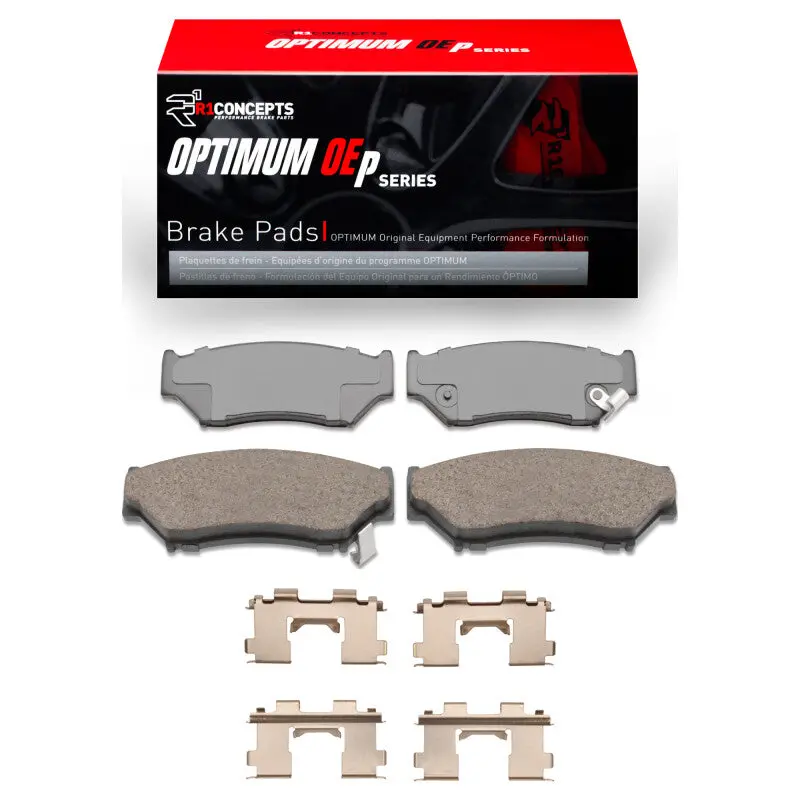 R1 Optimum Oe Front Brake Pad & Hardware Kit For 1998–2004 Chevrolet Tracker 1