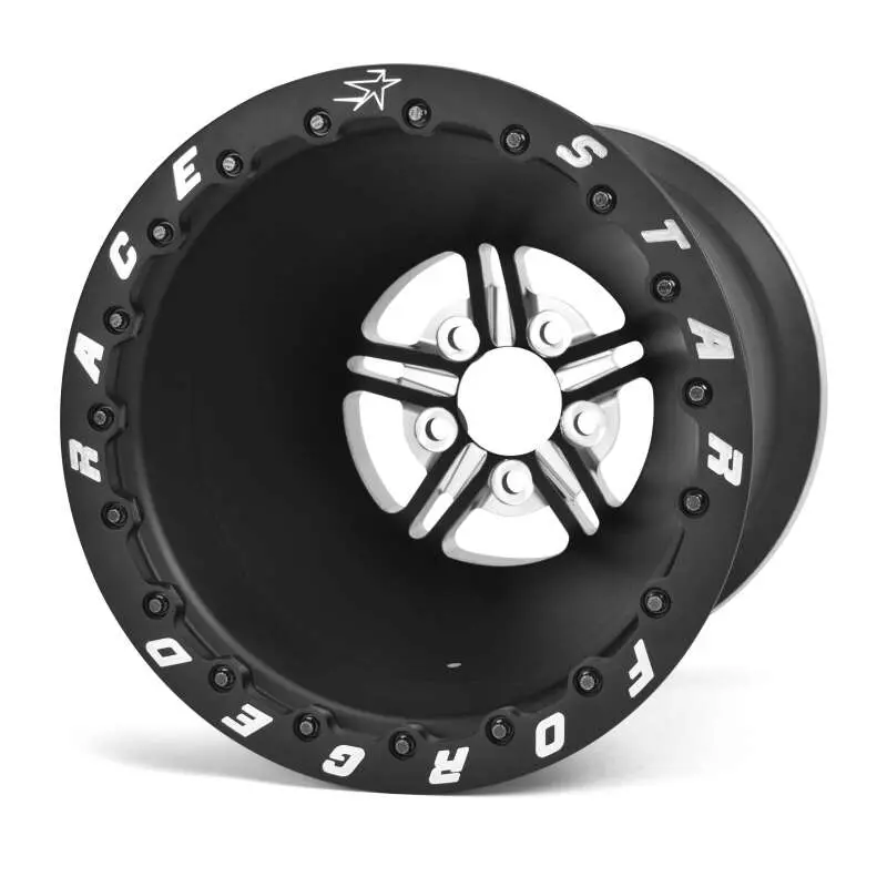 Race Star 63 Pro Forged 15X10 Black Anodized & Machined Wheel – 5X4.75 Bolt Pattern, 3.00In Backspace 1