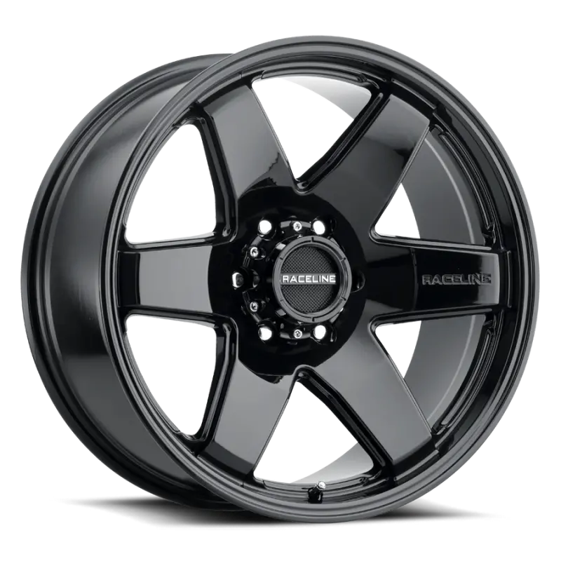 Raceline Addict Gloss Black Alloy Wheel – 18×8", 6×132Mm Bolt Pattern, 35Mm Offset, 74.6Mm Bore 1