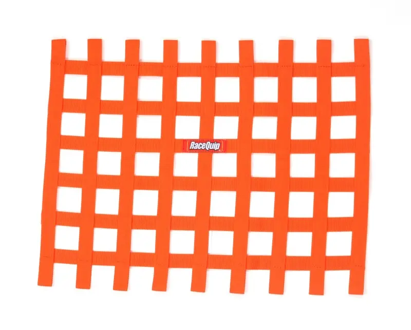 Racequip Orange Ribbon Window Net For Motorsport Safety 1