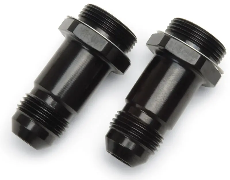 Russell Performance –8 An Black Carburetor Adapter Fittings – Pack Of 2 1