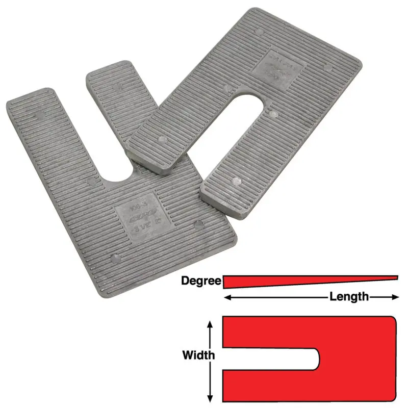 Spc Performance Aluminum Shim Pack – 2.5" × 5" × 1.5° (6-Pack) 1