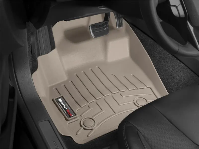 Weathertech Front Floorliner – Tan Color, Universal Fitment With Customizable Trim 2