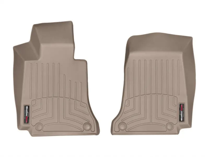 Weathertech Front Floorliner – Tan, Designed For 2015+ Mercedes-Benz C-Class Sedans (Automatic Transmission Only) 1