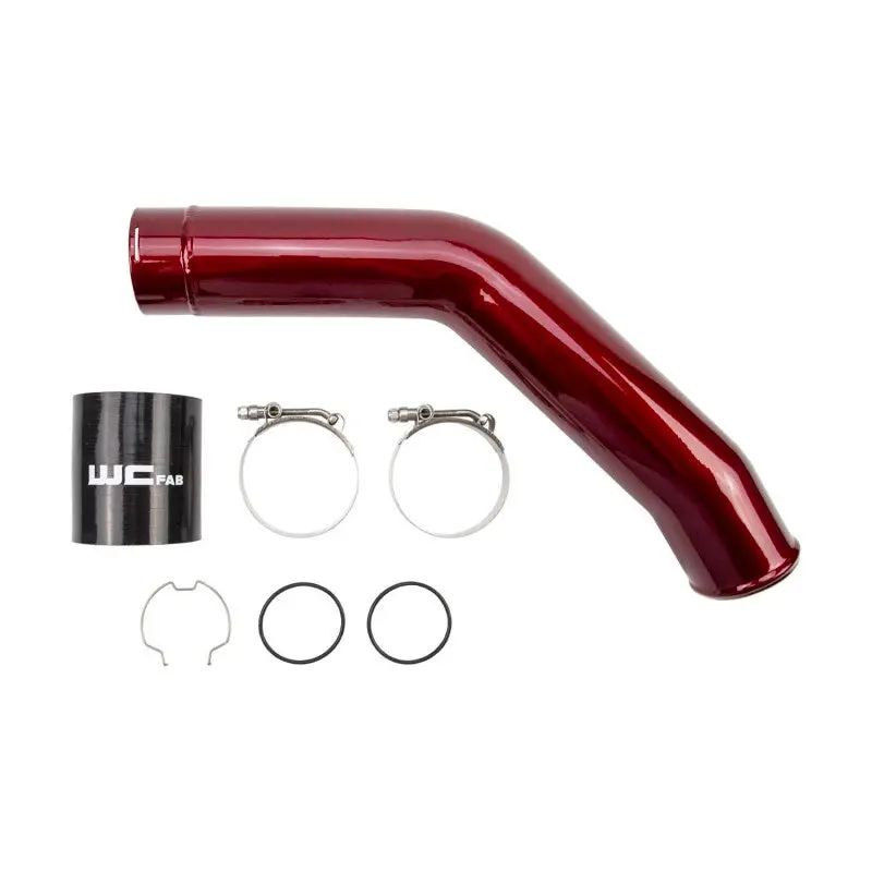 Wehrli Kiwi Green 3-Inch Hot-Side Intercooler Pipe For 2015–2024 Ford 6.7L Power Stroke 1