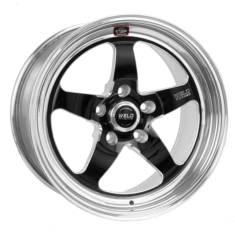 Weld S71 Black Forged Aluminum Wheel — 17X5 Inches, 5X4.5 Bolt Pattern, 3.3-Inch Backspace (Medium Pad, Non-Beadlock) 1