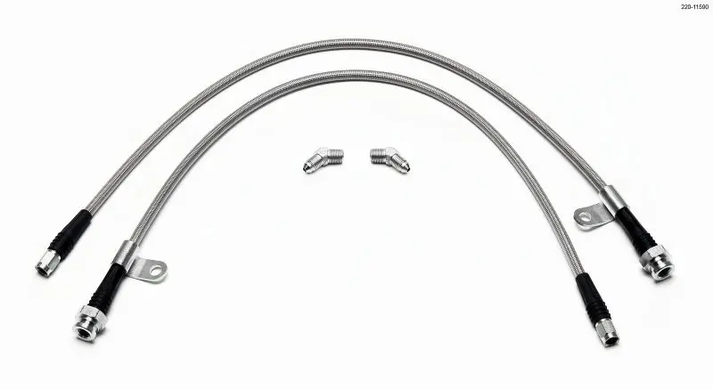 Wilwood Front Flexline Brake Hose Kit — Designed For Nissan 370Z & Infiniti G37 With Sl4/Sl6 Calipers 1
